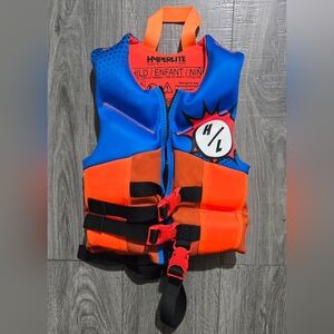 Hyperlite Kids Swim Coverup - Vibrant Blue and Orange